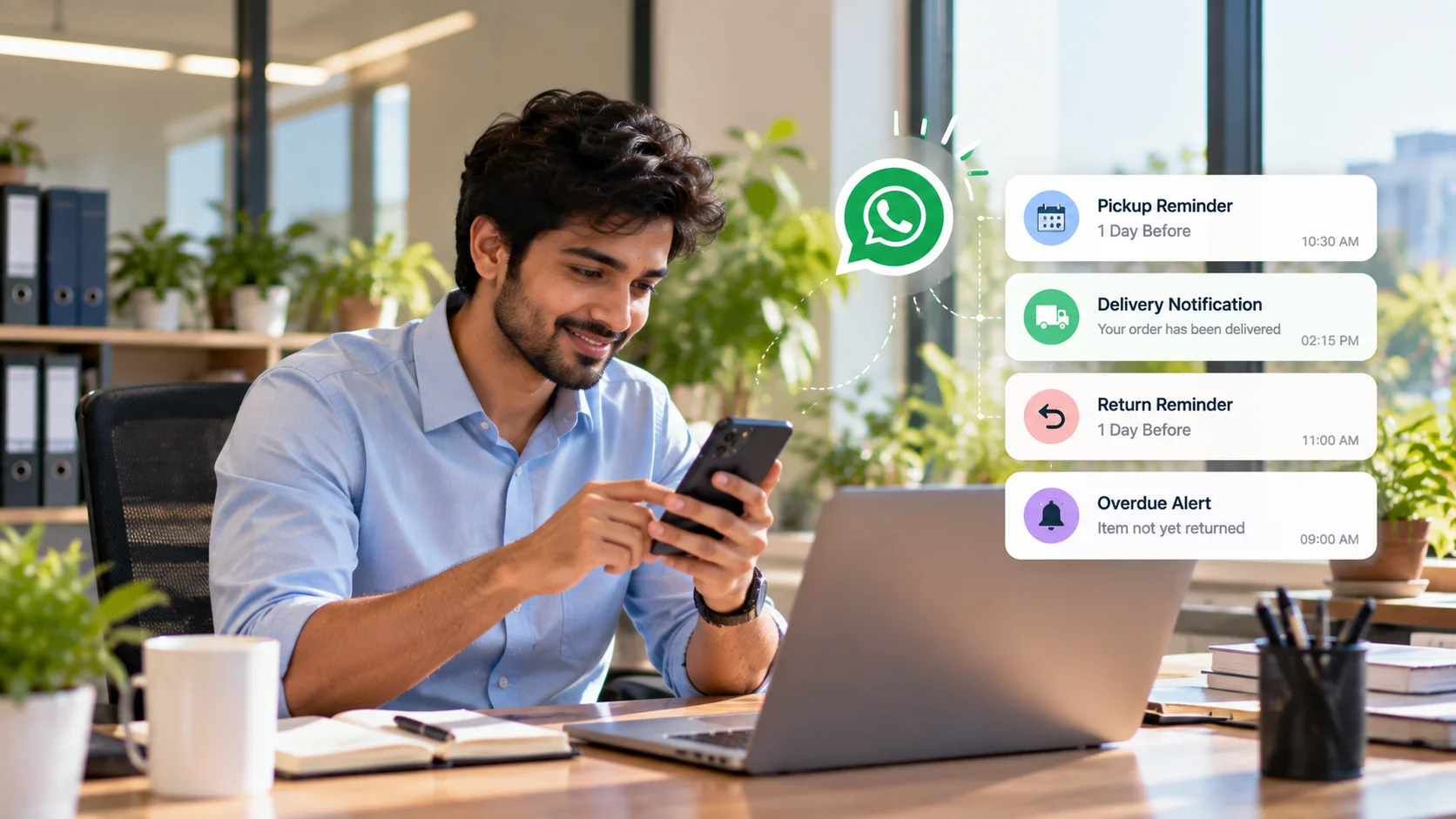 Automated WhatsApp reminders in CustHive