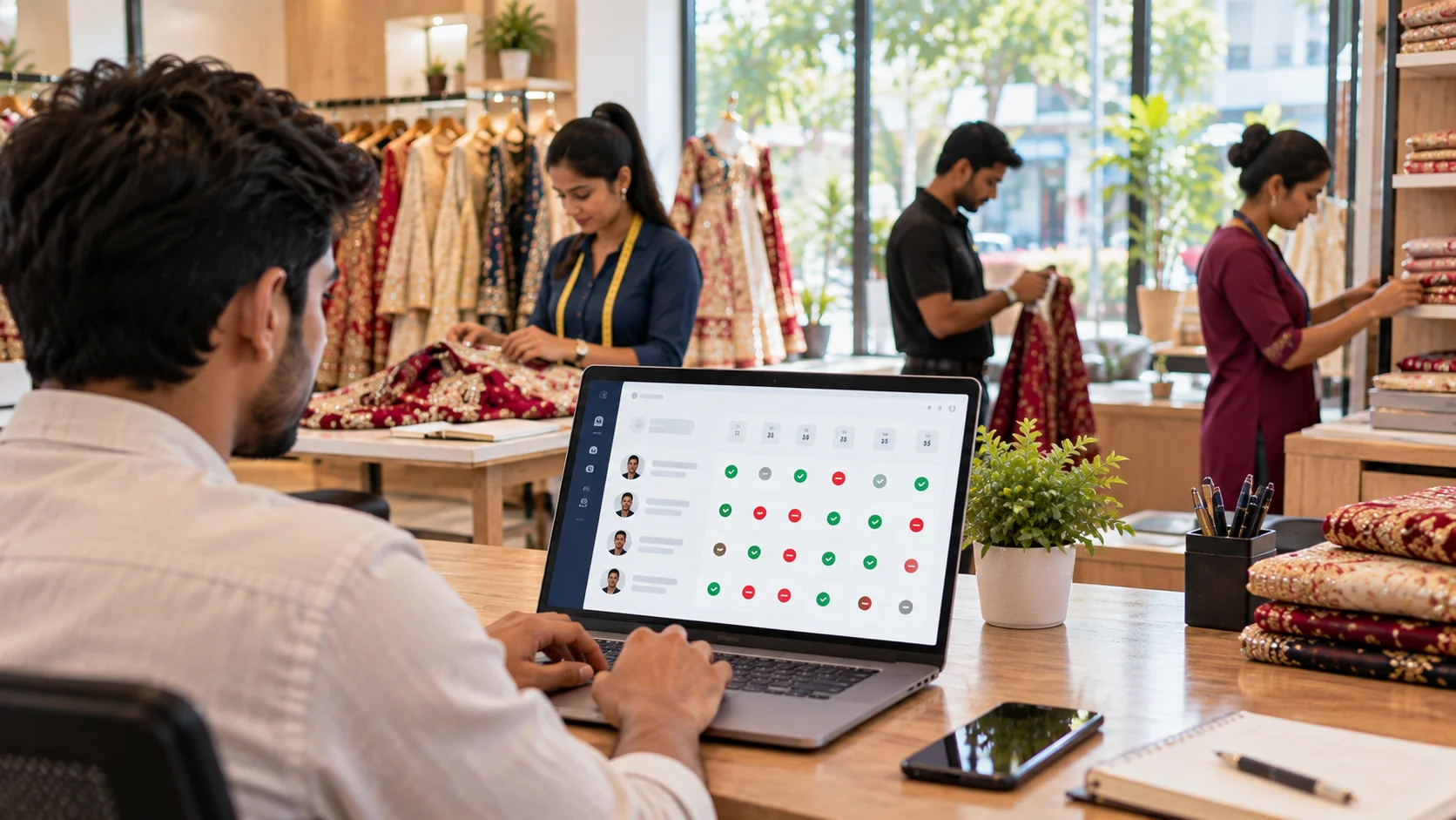 Available garments tracked in CustHive